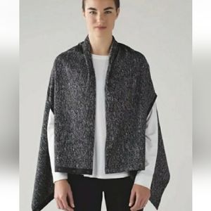 Lululemon Chale Vinyasa Wrap Black Gray Heathered NWT